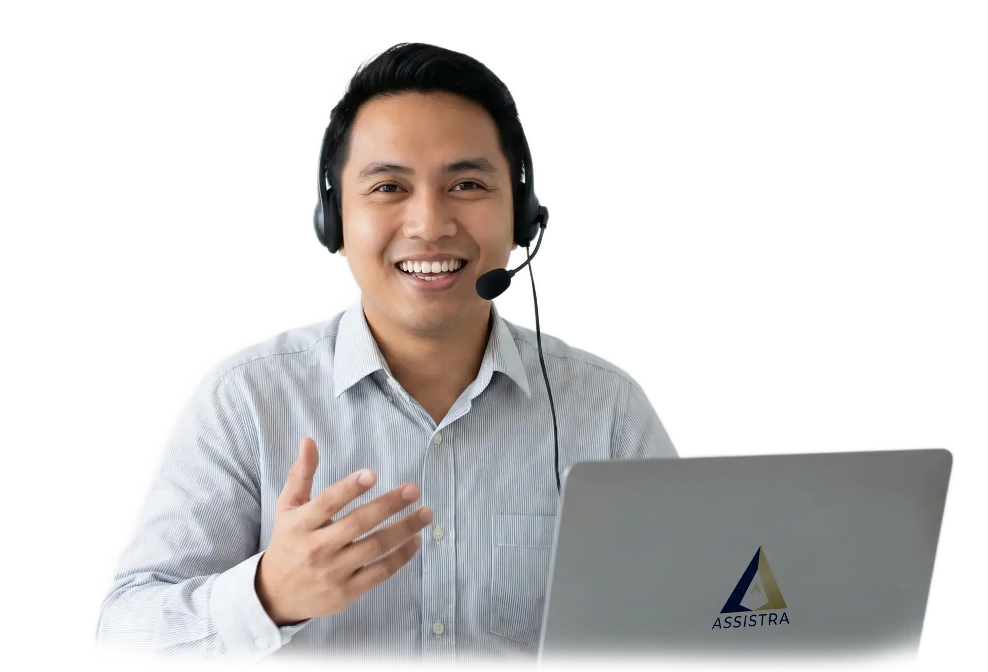 Team of professional virtual assistants working remotely for Assistra.